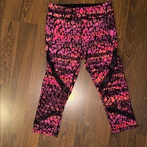 Calvin Klein Pink and Black Kids Leggings